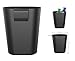 Mini-Factory Car Garbage Can Clip On Seatback / Door Panel Travel Litter Trash Bin for Cars - Black