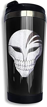 Yangyingb Bleach Anime Hollow Mask Coffee Mug Double Wall Insulated Coffee Cup Mini Travel Car Mug