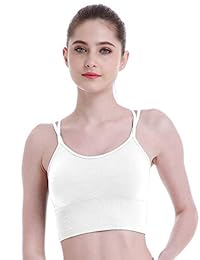 Sujetador deportivo íntimo de Hers, sin costuras, con tiras, acolchado, para dama, yoga, gimnasio, entrenamiento, fitness