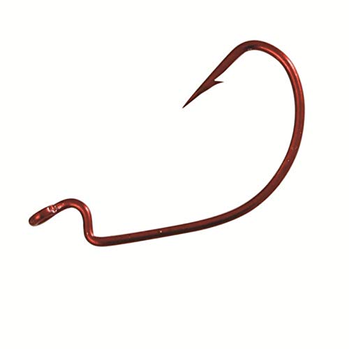 50 Stück Offset Haken Köder Wurm Kohlenstoffstahl Angelhaken Locken mit Box – Bild 5