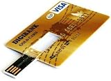 iView-HD 16GB USB 2.0 Gold Credit Card Flash Drive High Speed Memory Stick view 5