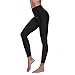 Lynddora Women's Active Fitness Leggings Running Tights Yoga Pants Swim Bottom UV Sun Protection (US S/Tag M) Black