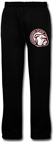 Black Mississippi State University Men's Sports SWEAT PANTS For Adult Size XL (one Size Small)