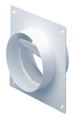 EasiPipe 100 Connector with Valve and Wall Plate