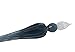 Raylinedo® Hot Sale Handmade Crystal Glass Dip Pen Glass Calligraphy Dip Pen Glass Signature Pen Business Present Black