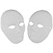 Outgeek DIY Mask, White Mask Paintable Paper Mask White Plain Mask for Mardi Gras (12 Male+12 Female