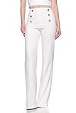 Cemi Ceri Women's J2 Love High Waist Sailor Bell Bottom Flare Pants