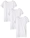 Clementine Big Girls' Short Sleeve Everyday Crewneck Tee 3-Pack, White, Medium