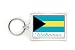 Souvenir Bahamas Bahamian Flag Double Sided Acrylic Key Ring Medium Keyring Keychain Stocking Stuffer