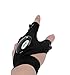 Coroler Cool Fingerless LED Flashlight Gloves for Repairing,Working in Darkness Places, Fishing, Camping, Hiking and Outdoor Activities