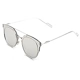 GAMT Desginer Vintage Sunglasses Retro Full-rim Metal Frame Round Lens Fashion Style Sliver