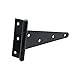 TamBee Shed Door Hinges T-Strap Gate Hinges Barn Door Hinges Outdoor Heavy Duty Hinge Wrought Hardware for Wooden Fences(8Inch 4PCS)