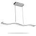 38W Acrylic Wave Chandelier Modern led Lamp for Dinning Room Kitchen Living Room Bedroom Cool White= 6000K Wave Shape 38W