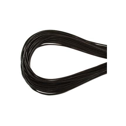 1.5mm Greek Leather Cord Dark Brown Round Cording