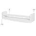 brightmaison Bambini Wall Shelf, Toy Storage Organizer, Kids Bookshelf Wall Decor for Nursery & Kids Room, Small Shelf Wood White