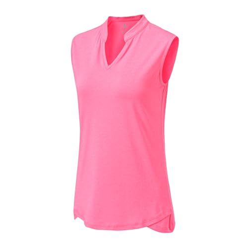 BASUDAM Women's Sleeveless Golf Polo Shirt