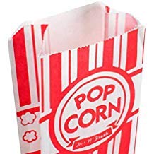 Carnival King Paper Popcorn Bags, 1 oz (100)