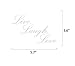 The Peel People Car Window Decal, Car Wash Safe, Auto Sticker - Live Laugh Love - By