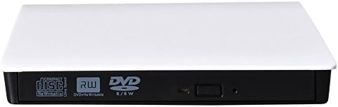 Fyoung USB 3.0 Slimline External DVD Drive with Protective Storage Bag, Portable Pop-up Mobile CD DVD RW DVD ROM Drive/Writer/Burner for Mac, Macbook Pro Air iMAC , Laptops, Desktops etc. White
