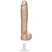 Doc Johnson The Naturals - 12 Inch Dong with Balls - With Removable Vac-U-Lock Suction Cup Base - F-Machine and Harness Compatible Dildo - Proudly Made In America - Dildo - White