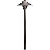 Kichler 15470CBR One Light Dome Path Light, Centennial Brass, 6"