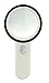 Number-One 10X LED Lighted Magnifier, Handheld Magnifying Glass Illuminated Lens with 12 Lights, 80mm Large Viewing Mirror