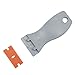 Fasmov 4PCS Razor Plastic Scrapers with 100PCS 1.5 inch Refillable Plastic Razor Scraper Blades for Scraping Labels and Decals from Glass, Windshields