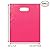 100 Pack 12" x 15" with 1.25 mil Thick Pink Merchandise Plastic Glossy Retail Bags | Die Cut Handles | Perfect for Shopping, Party Favors, Birthdays, Children Parties | Color Pink | 100% Recyclable