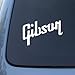 Guitar Gibson Decal | White | 6 In decal