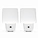 Ultra Bright LED Night Light 2 Pack | Includes Dusk to Dawn Sensor to Reduce Energy (White) | LED Wall Lamp for a Baby's Room Nursery