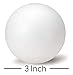 3 Inch White Foam Craft Balls for Art & Crafts Projects Foam Polystyrene Balls (35)