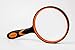 Magnifying Glass 3X Magnifier (Orange) for Seniors & Kids, 100MM Large Magnifying Lens with Non-Slip Soft Rubber Handle for Reading Books, Inspection, Coins, Insects, Maps, Crossword Puzzles