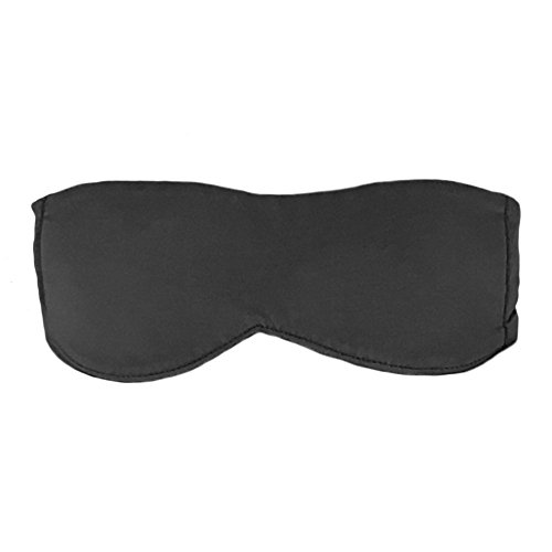 HappyLuxe Escape Sleep Mask Eye Mask, Jet Black, Great for Sleep, Flights,Travel