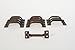 Lot/Set of 12 Rust Rustic New 3.5