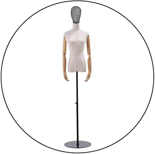 マネキン トルソー ボディハンガー トルソー 女性 組み立ても簡単 プロの女性のマネキンボディ胴体ドレスフォームの三脚スタンド腕を持つ腕が付いている腕の取り外し可能130 195 Cmドレスジュエリーディスプレイのための金属のスタンド Gui9141 Color A Innhs Edu Ph