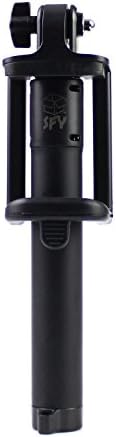 Selfie Stick, StuffForYou Extendable and Folding Selfie Stick with Wireless Technology allowing Remote Shutter Control on the Handle for iPhone 5, 6, 6+, most Android phones and More (Black)