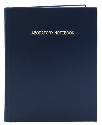 BookFactory A4 Lab Notebook, Blue Cover - 168 Pages (5mm Ruled Format), A4-8.27 x 11.69 (21 cm x 29.7cm), Section Sewn Hardbound Laboratory Notebook (LIRPE-168-4LR-A-LBT1)