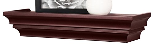 Kiera Grace Madison Contoured Wall Ledge & Shelf, 16-Inch, Burgundy