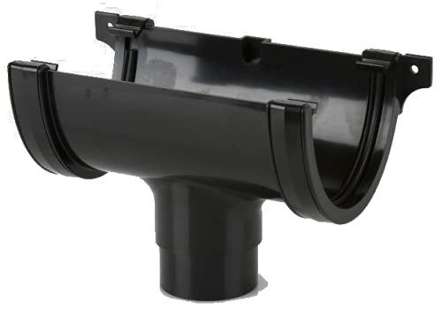 Brett Martin BR075b Running Outlet for 115 x 75mm Deepstyle Gutter Black