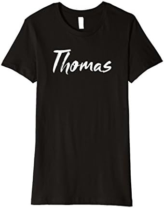 Womens Thomas Name T-Shirt | Proud Man Hero Tee XL Black