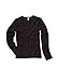 Ladies' 1x1 Rib Long Sleeve T-shirt, Color: Black, Size: Medium