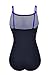 Zando Womens Vintage Frilly One Piece Swimsuit Tummy Control Swimwear Swimsuits Color Splicing Plus Size Bathing Suits