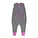 baby deedee Fleece Kicker Sack with Feet Sleep Bag, 18months-2T, Slate