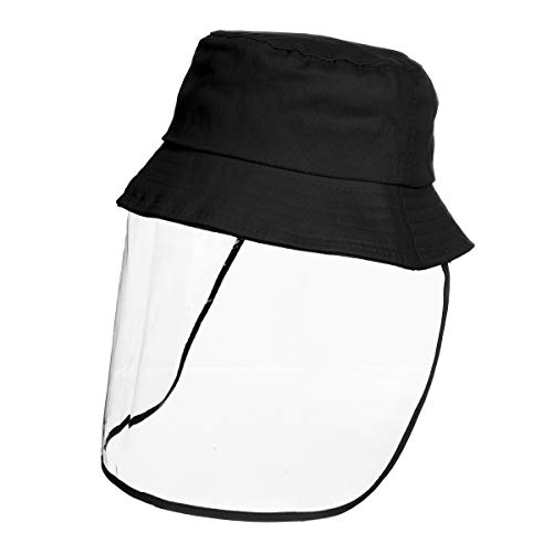 Adult Protective Hat Full Face Shield Fisherman Hat for Women Men