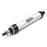 Baomain Mini Air Cylinder MAL 25 X 100 Single Male Thread Rod Dual Action 25 Bore 100 Stroke