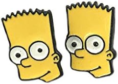 US Family Brand Toon Characters The Simpsons Bart Stud/Post Earrings Gift Boxed