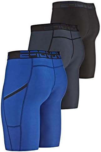 DEVOPS Men's 3 Pack Sports Performance Active Compression Cool Dry Baselayer Shorts 2 31HFXKbsotL. AC