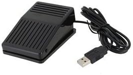 USB Game Foot Control Keyboard Action Switch Pedal (Black)