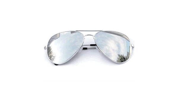 womens silver mirrored aviator sunglasses