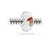 White Red Murano Glass Holiday Christmas Santa Claus Bead Charm For Women For Teen 925 Sterling Silver Fits European Bracelet